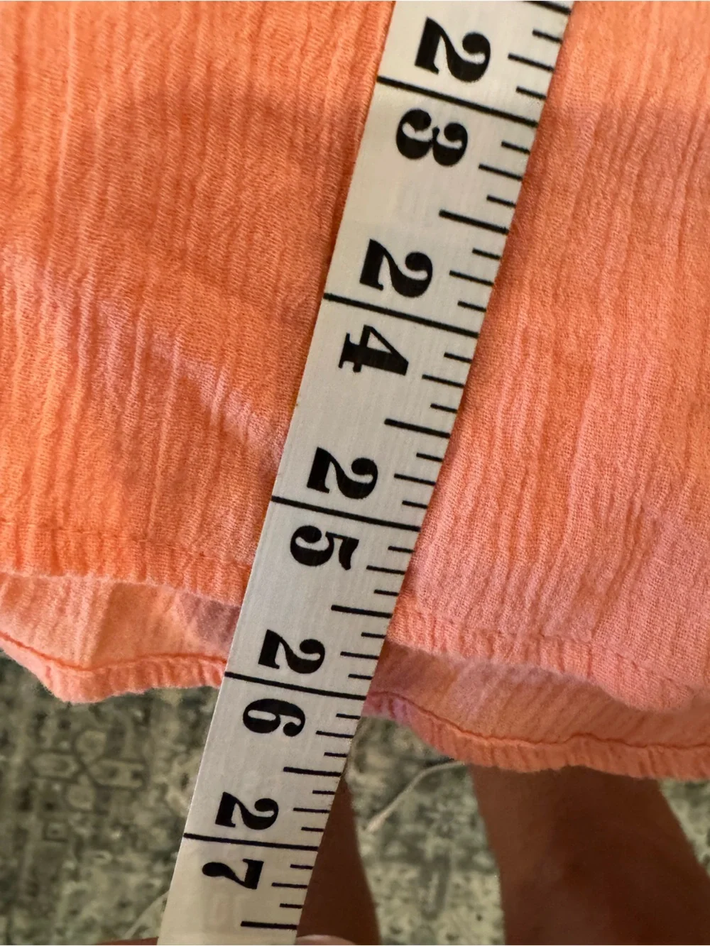 Talbots Peach Short-Sleeve V-Neck Blouse